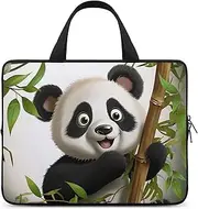 Laptop Case Sleeve Shockproof Computer Carrying Bag Cute Panda Climb Laptop Bag Tote Lightweight Notebook Case Cover Traveling Briefcase Handle Bags for Travel Business 17inch