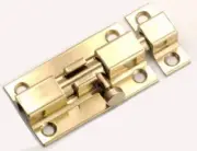 Door Barrel Bolt, Brass, 3-In. -1853