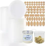 Yogurt Jar Lids for Oui - 28 Pack Oui Lids, Yogurt Container Lids Clear Plastic