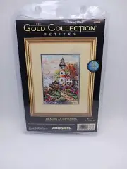 Dimensions Gold Petites Beacon at Daybreak Cross Stitch 6883 Lighthouse floral