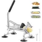 Commercial Vegetable Slicer, 1/2 inch Fruit Slicer, Stainless Steel and Aluminum Alloy Vegetable Cutter Slicer Machine, Manual Slicer with Non-slip Feet, for Radishes, Onions, Potatoes,
