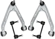 4pcs Front Upper Control Arm Stabilizer Sway Bar Link Suspension Kit, Compatible with Hummer H3 H3T 2006 2007 2008 2009 2010