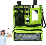 Golf Accessory Bag, Golf Valuables Bag | Golf Tee Bag - Zippered Valuables Bag, Foldable Storage Bag, Multifunctional Golf Bag for Ball Markers, Hands