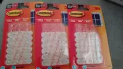 3M Command Decorating Deco Clips White 60 Clips 72 Mini-Strips