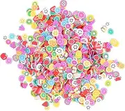 LALADEFIEE 5000Pcs Colorful Fruit Slice Nail Stickers Clay Fruit Decals for DIY Nail Art Nail Decoration Craft Supplies Assorted Watermelon Strawberry More