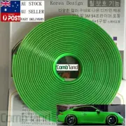 2x Green 8M Car Wheel Rim Protector Tire Guard Rubber Moulding Adhesion Promoter