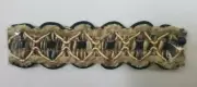 High Quality Chenille Trim Gimp Splendid - Paradise Green Brown Black Cream