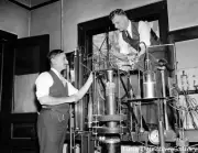 Government Scientists & Perpetual Electrical Current Contraption - Photo Print