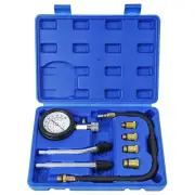 8PCS Compression Tester Kit Professional Petrol Gas Engine Cylinder Pressure Gau