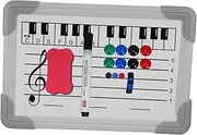 PLAFOPE Double-Sided Music Staff Whiteboard Erasable Surface for Music Teaching Learning