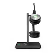 Yealink WH62 Dual UC DECT Wireless Headset, Busylight On Headset, Leather Ear Cu