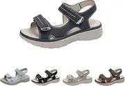[Generic] Fashion Women's Hiking Sandal Orthopedic Sandals Hook Loop Wedge Walking Sandals Sport Elastic Platform Shoes Chic