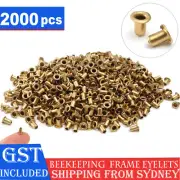 2000Pcs Beekeeper Beekeeping Beehive Bee Hive Brass Frame Eyelets Equipment Tool