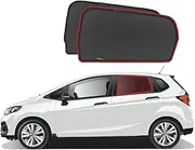 Genuine SNAPSHADES Car Rear Window Shades for Honda Jazz/Fit Hatchback 3rd Gen (GK; 2014-2022)