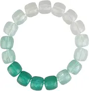 [KiRYu] Firefly Beads Bracelet, Glow in The Dark Beads Bracelet, Colorful Bohemian Ankle Wrap Bracelets, Night Light Gradient Stone Meditation Beaded Lucky Charm Crystals Bracelets for Women Necklace
