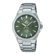 Casio Edifice 3-Hand Analog Green Dial Stainless Steel Watch EFRS108D-3A