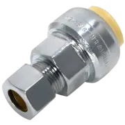 2 Pcs XFITTING OD Compression Adapter Push Fit 1/2" x 3/8", Push to Connect