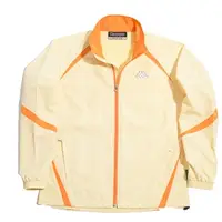在飛比找PChome24h購物優惠-KAPPA義大利小朋友吸濕排汗速乾單層風衣~橘/黃