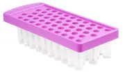 Pink 14mm Lip Balm Lipstick Filling Tray And Spatula Scraper, Fill 50 at once