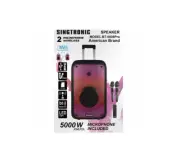 Portable 500W Bluetooth Home Karaoke System 2 x Wireless Microphones