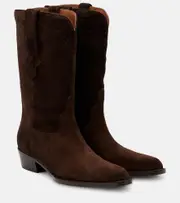 [Paris Texas] Paris Texas Hilda 35 suede cowboy boots AU 8 brown