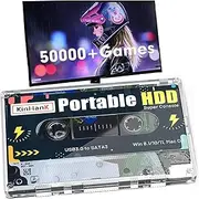 Portable Retro Gaming: 320GB Hard Drive for PS2, PSP, PS1, N64, Wii, & More, 50,000+ Games, 70+ Emulators, Batocera 38 OS
