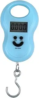 Meichoon Portable Luggage Scale/Hanging Suitcase Scale 110lb /50kg Luggage Weighing Scale Backlit LCD Display with Fishing Hanging Hook for Home Travel Outdoor Blue