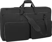 VEVOR Padded DJ Mixer Gig Bag, 1200D Oxford Fabric, DJ Gear Carry Bag with 3 Storage Pocket 4.92 ft Removable Shoulder Strap 0.39 in Padding, 830 x 220 x 520 mm Storage Case Fits for DJ Controller
