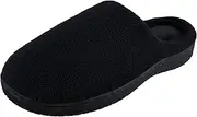 [Hanes] Men's Microterry Clog Slipper Shoe - Memory Foam Indoor Outdoor Sole