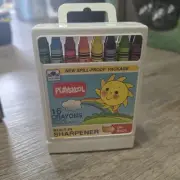 Playskool 1989 Vintage Crayon Case With Built In Sharpener NEW
