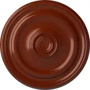 Ekena Millwork Ceiling Medallion 15-3/4" x 1-1/2" Devon PolyUrethane Firebrick