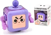 ASIOWELY Fidget Robot Cube 1PCS Fidget Toy 6-Side Multifunctional Fidgets Pad for Stress and Anxiety Relief Robot Toys for Kids Adults Killing Time ADD/ADHD/OCD Autism Cool Fidget Block Tools
