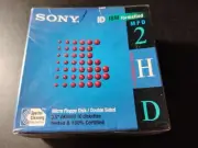 1 Box Of Ten 3.5" Sony 10MFD-2HDCF High Density Floppy Disks New Sealed 1.44MB