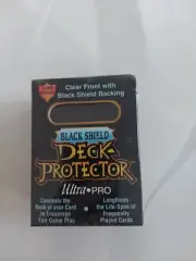 Vintage Unopened Ultra Pro Bkack Shield Deck Protector Box Of 100 Protectors