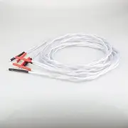 A58 Silver Plated Speaker Cable 5N Single HiFi 4 Speaker Cables Silver Plated Loudspeaker Cable (Length : 1m)