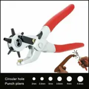 2- 4.5mm Revolving Leather Belt Eyelet Hole Punch Puncher Plier Craft Tool AU