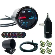 Manual Boost Controller Kit W/ 52mm Turbo Boost Gauge 7 Color Universal 0-30PSI (for: Chrysler)