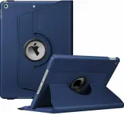 360 Rotate Leather Case Cover For Apple iPad 7th gen 10.2'' 2019 - Navy Blue