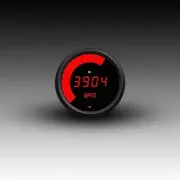 LED Digital Bargraph Memory Tachometer - Black Bezel - Red LED