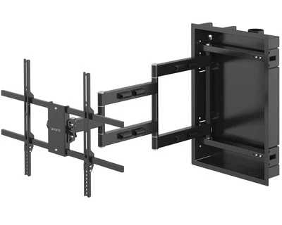 VIVO Recessed In-Wall TV Mount for up to 75" LED LCD Screens, Ultra Low Profile