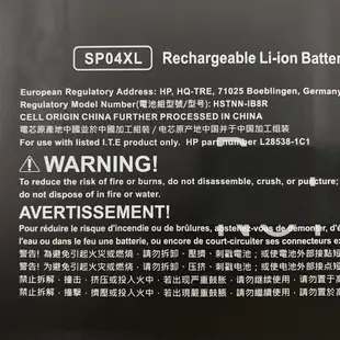 HP SP04XL 惠普 電池 HSTNN-IB8R HSTNN-OB1B TPN-Q185 TPN-Q203 TPN-Q204 Spectre X360 13T 13-AP 13-AP000