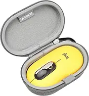 RLSOCO Carrying Case for Logitech POP/Pebble Mouse 2/Pebble Wireless Mouse with Keychain (Grey)