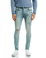 Purple Brand Painters Jeans Slim Fit in Light Indigo