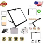 Portable LED Light Box with Magnetic Clip & Built-In Stand - Ideal for Tracing