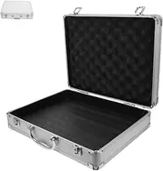 ASAKKURA Aluminum Alloy Tool Box Hard Case for Men Briefcase Safe Documents Storage Large Capacity Metal Case