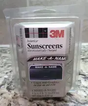 Vintage 3M - Make A Name - Custom Sunscreen Electrostatically Charged Graphics