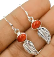 Leaf Natural Sun Sitara 925 Solid Sterling Silver Earrings,