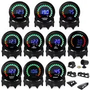 2" 52mm LED Car Boost PSI/Water/Oil Temp/Pressure/Tachometer/Volt/AFR/EGT Gauge