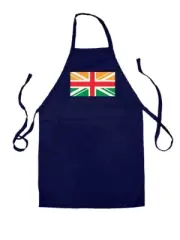 Indien Union Jack Flag - Unisex Kids Apron - India Great Britain Country UK