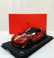 1/18 BBR Ferrari 812 Competizione Aperta Rosso Magma/Stripe Limited 48 PCs